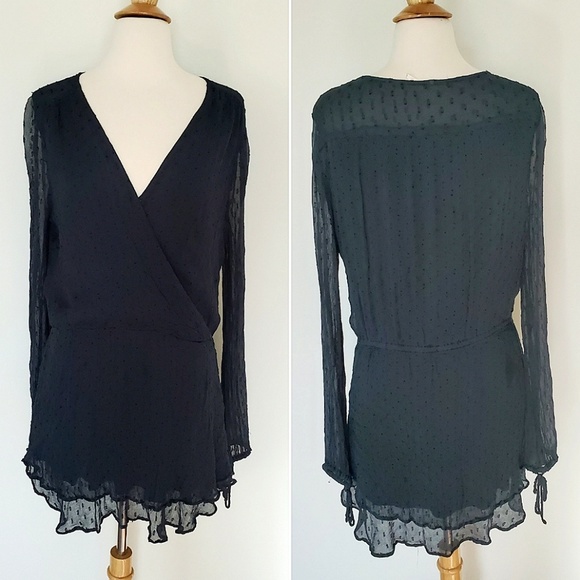 Free People DahliaSheer Dot Print Mini Dress - Picture 3 of 7